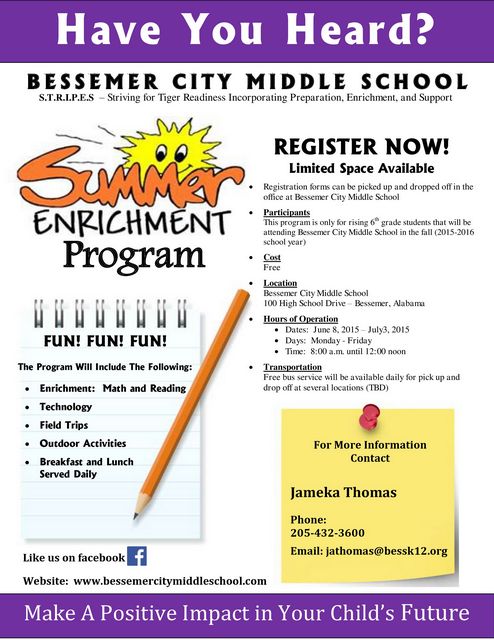 Tempe Elementary Summer Enrichment Program